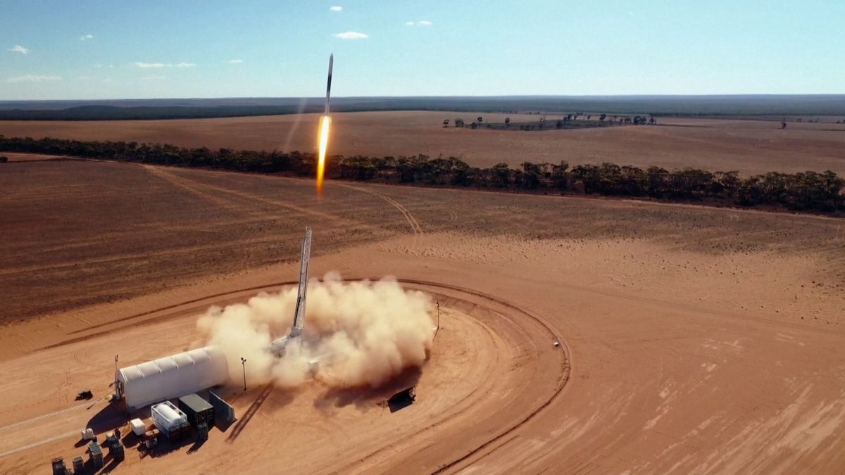 Z Austrálie odstartovala německá raketa poháněná parafínem